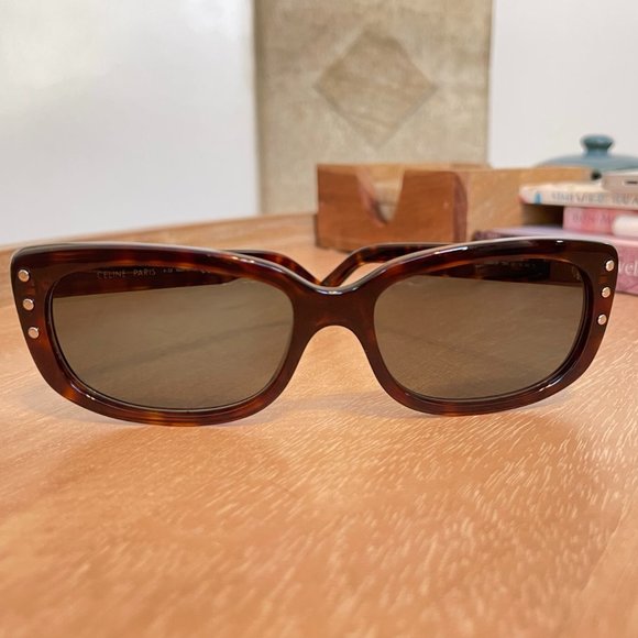 CELINE SUNGLASSES in Brown/ Tortoise - LIKE NEW - Picture 1 of 6